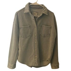New with tags! Flag & Anthem Gray Denim Button-Up Shirt
